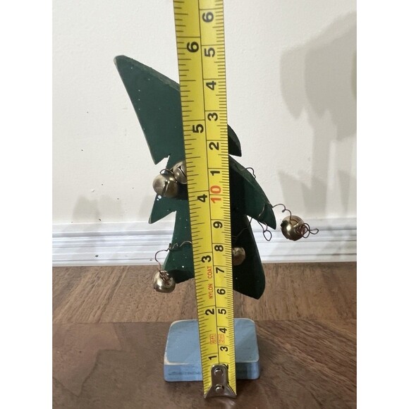 Santa Wood Sign Hand Painted/Red Clay Santa Rudolph Luminary Votive Holder VTG - Picture 9 of 16